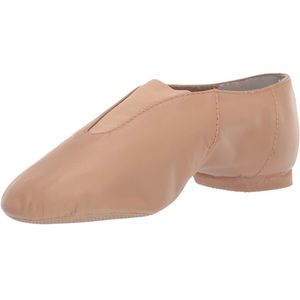 Bloch Dance Women's Super Jazz Leather and Elastic Slip On Jazz Shoe